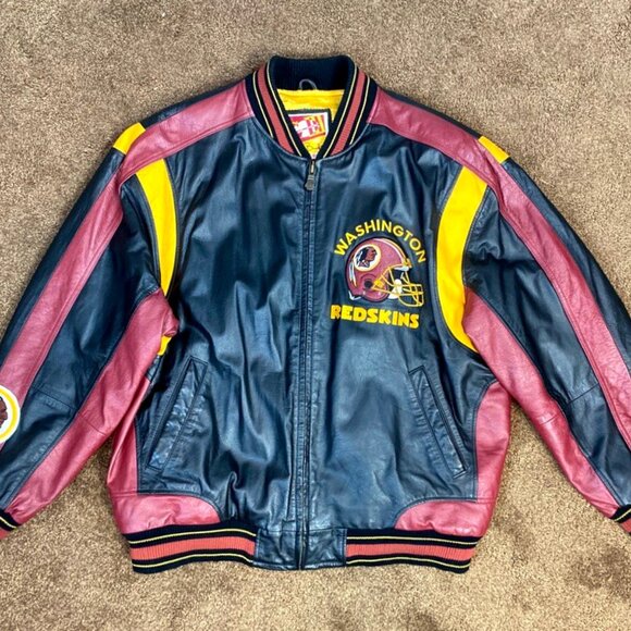Washington Redskins Leather Jacket by G-III Cow Leather High Quality XL - Picture 3 of 9